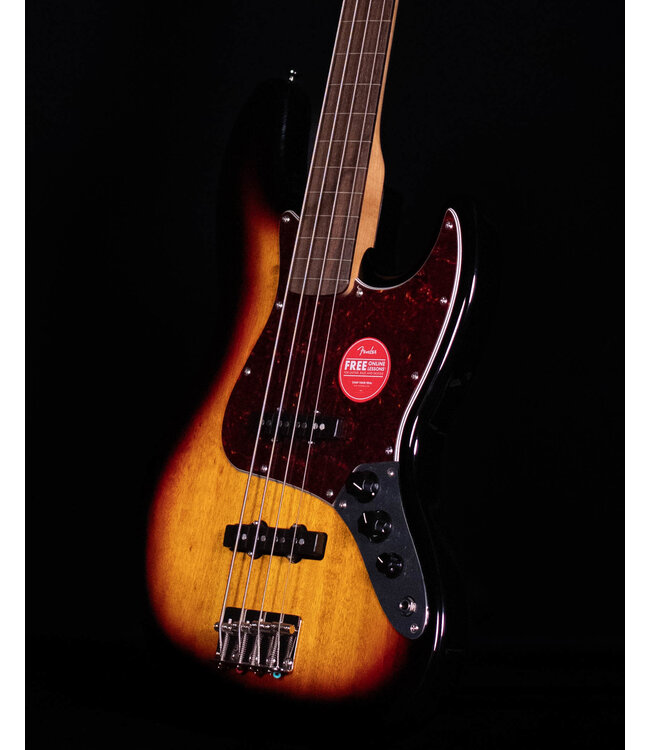 Squier Classic Vibe '60s Jazz Bass Fretless, Laurel FB, 3-Color Sunburst