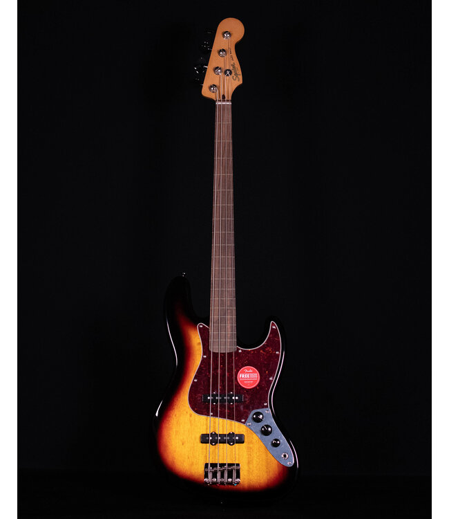 Squier Classic Vibe '60s Jazz Bass Fretless, Laurel FB, 3-Color Sunburst