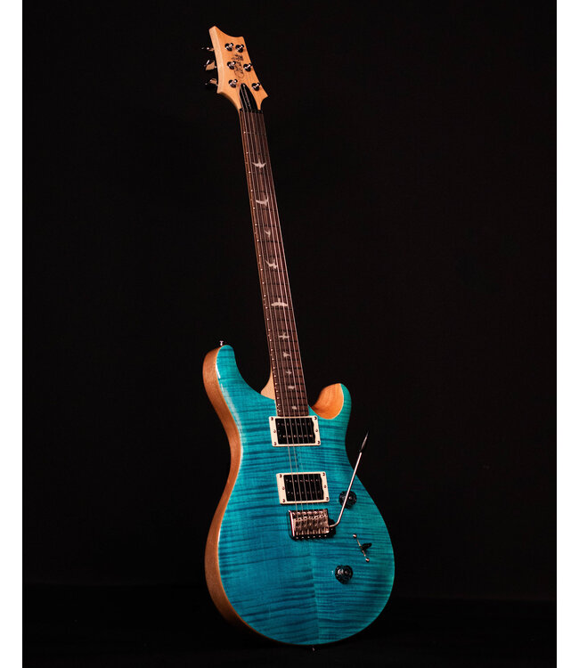 PRS SE Custom 24, Blue Matteo / Natural Back