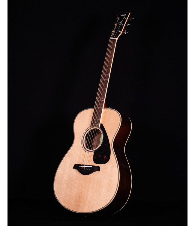 Yamaha FS830 Small Body Acoustic, Solid Top, Mahogany FB, Natural
