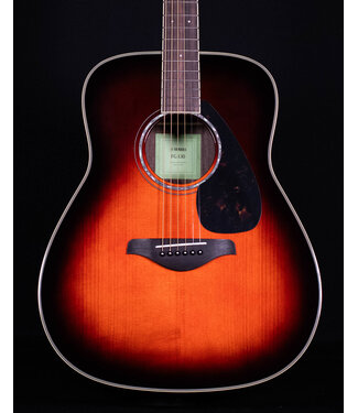 Yamaha Yamaha FG830 Solid Top Acoustic, Rosewood Back and Sides, Tobacco Brown Sunburst