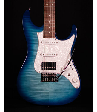 Ibanez Ibanez AZ22S1F Flame Top Electric, Transparent Turquiose Burst