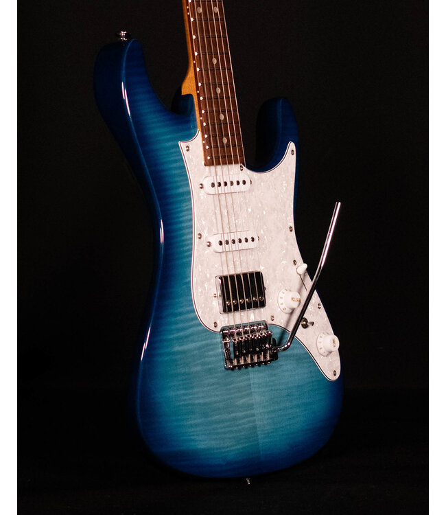 Ibanez AZ22S1F Flame Top Electric, Transparent Turquiose Burst