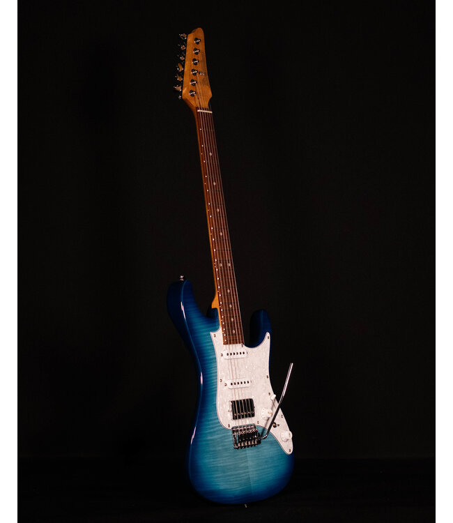 Ibanez AZ22S1F Flame Top Electric, Transparent Turquiose Burst