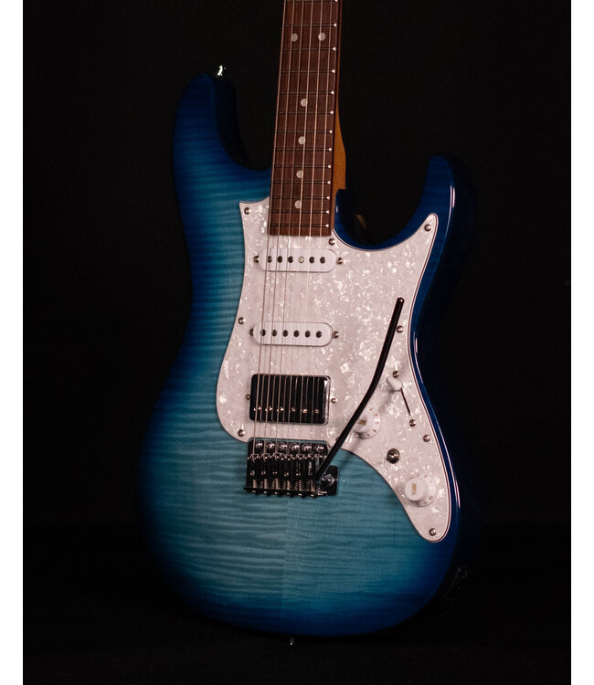 Ibanez AZ22S1F Flame Top Electric, Transparent Turquiose Burst