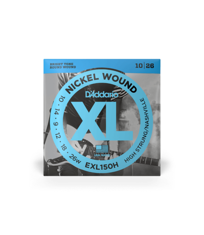 D'Addario EXL150H High Strung/Nashville Tuning Nickel Electric Guitar Strings, 10-26