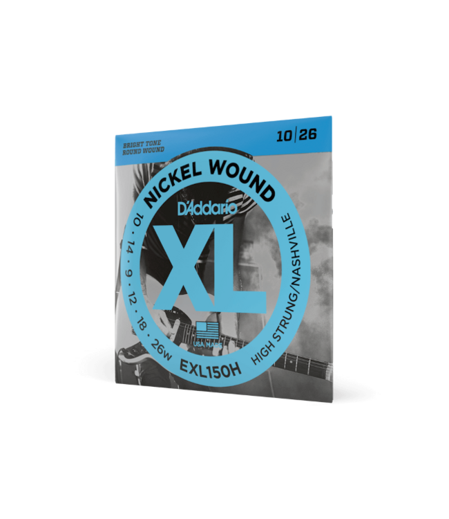 D'Addario EXL150H High Strung/Nashville Tuning Nickel Electric Guitar Strings, 10-26
