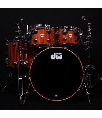 Drum Workshop DW 4 Piece Collector's Series Maple Mahogany Shell Pack, Natural Gloss Lacquer