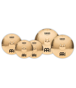 Meinl Meinl Classics Custom Brilliant Bonus Cymbal Set, 14"HH, 16"C, 20"R, + 18" Medium Crash