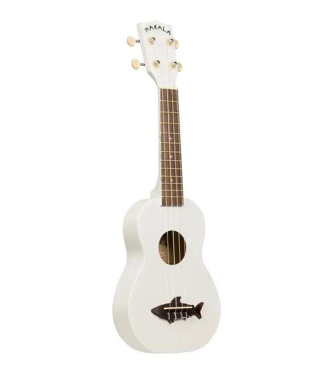 Makala Soprano Shark Series Ukulele, White