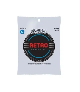 Martin Martin MM13 Retro Monel Wound Guitar Strings, 13-56 Medium