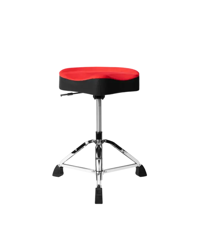 Gator Air Glide Drum Throne with Saddle Seat, Red