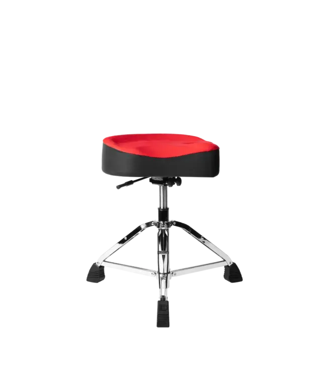 Gator Air Glide Drum Throne with Saddle Seat, Red