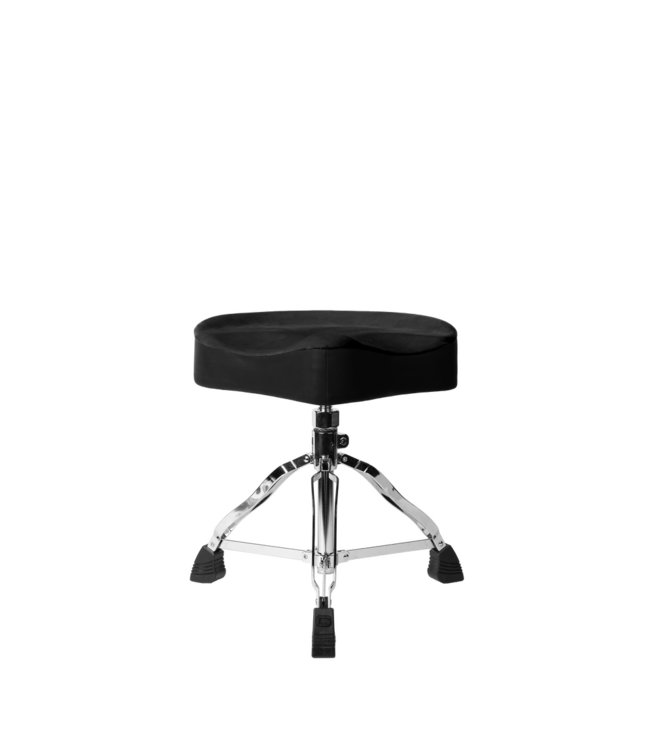 Gator Spindle Drum Throne with Saddle Seat,  Black