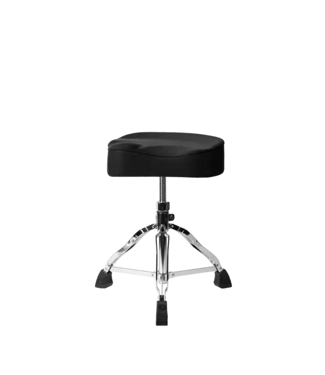 Gator Spindle Drum Throne with Saddle Seat,  Black