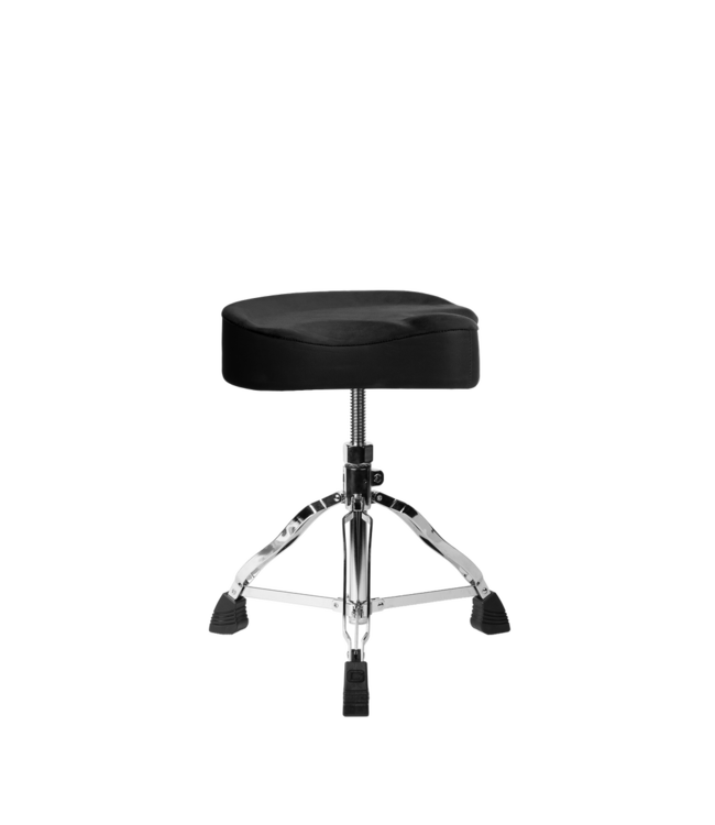 Gator Spindle Drum Throne with Saddle Seat,  Black