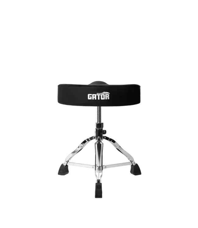 Gator Spindle Drum Throne with Saddle Seat,  Black