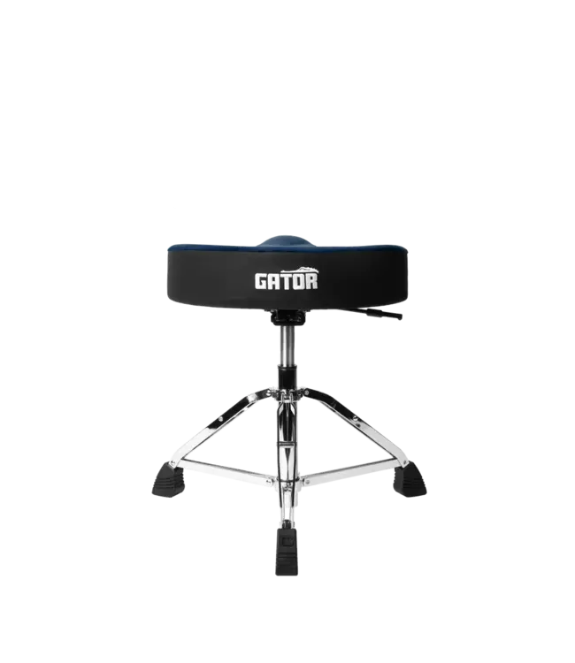 Gator Air Glide Drum Throne with Saddle Seat, Blue