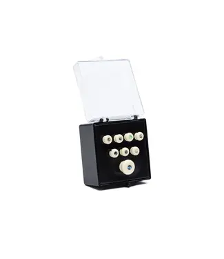 Martin Martin Bridge Pin Set with End Pin, White, Pearl Inlay