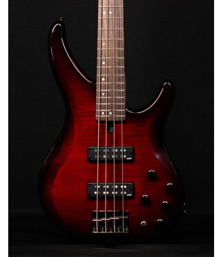 Yamaha YamahaTRBX604FM 4-String Bass, Dark Red Burst