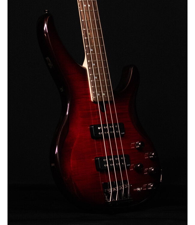 YamahaTRBX604FM 4-String Bass, Dark Red Burst