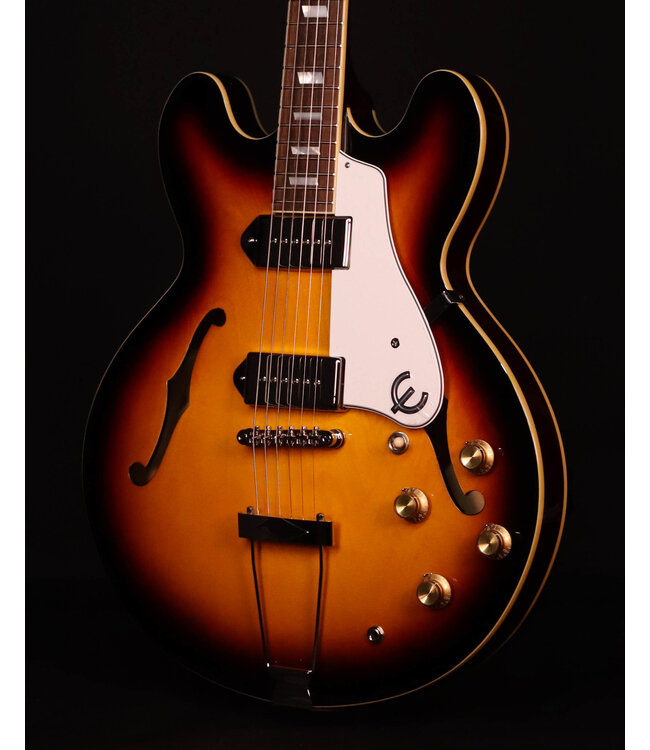 Epiphone Casino Semi-Hollowbody, Vintage Sunburst, Includes Premium Gig Bag