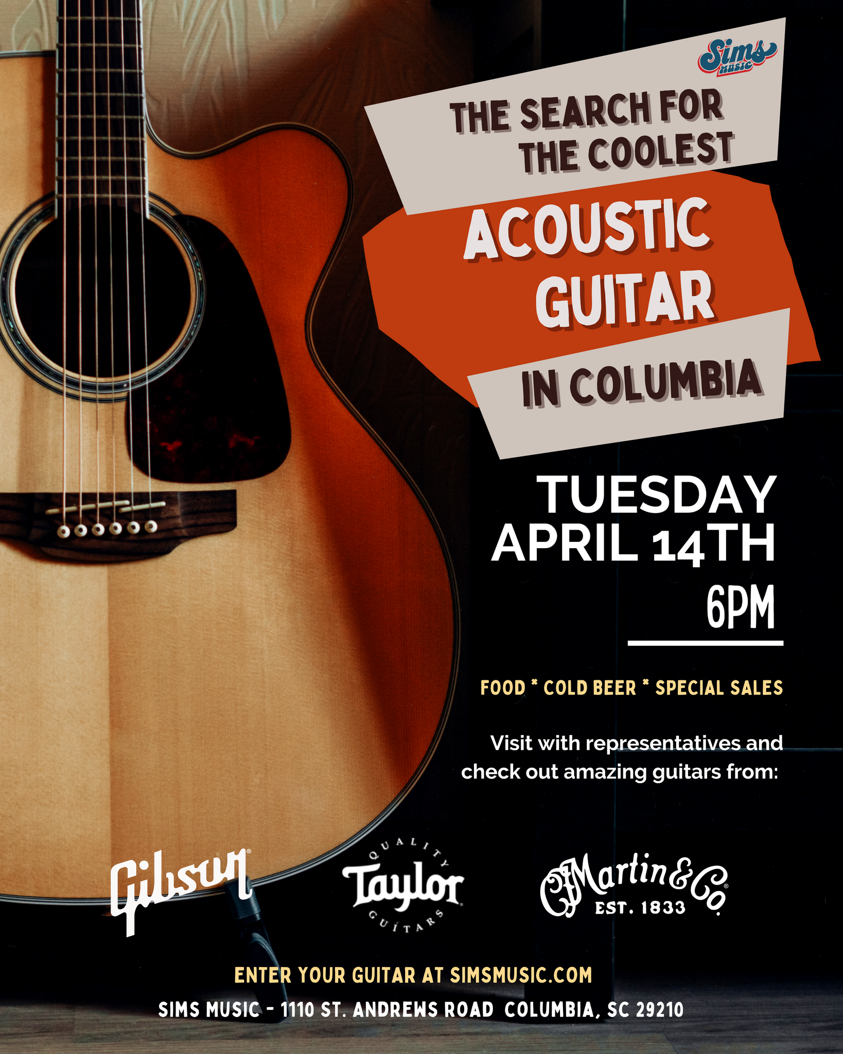 The Search for the Coolest Acoustic Guitar in Columbia!