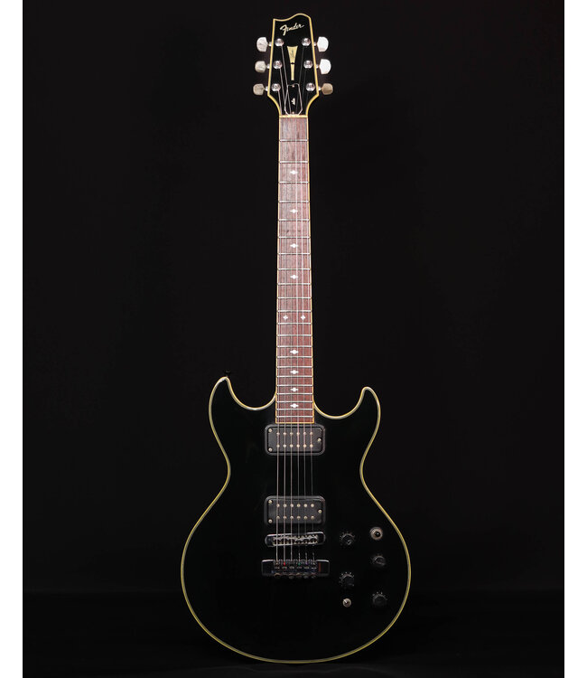 Fender Flame Elite, Black, with Hard Shell Case SN 41203187 - USED