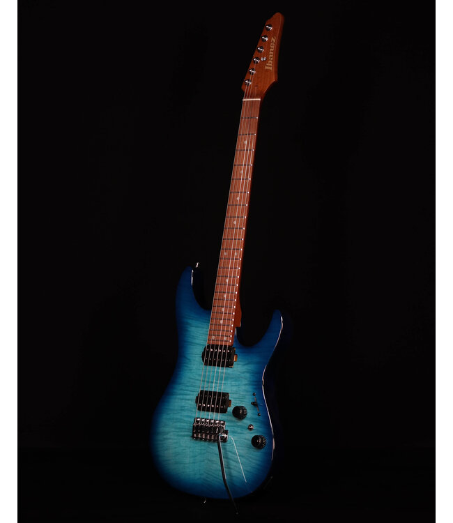 Ibanez AZ24S1F Flame Top Electric, Transparent Turquiose Burst