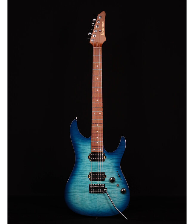Ibanez AZ24S1F Flame Top Electric, Transparent Turquiose Burst
