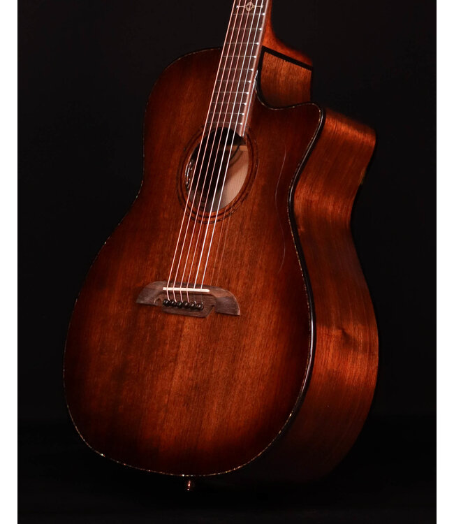 Alvarez MGA77 Acoustic Guitar with Deluxe Gig Bag, Shadowburst - USED