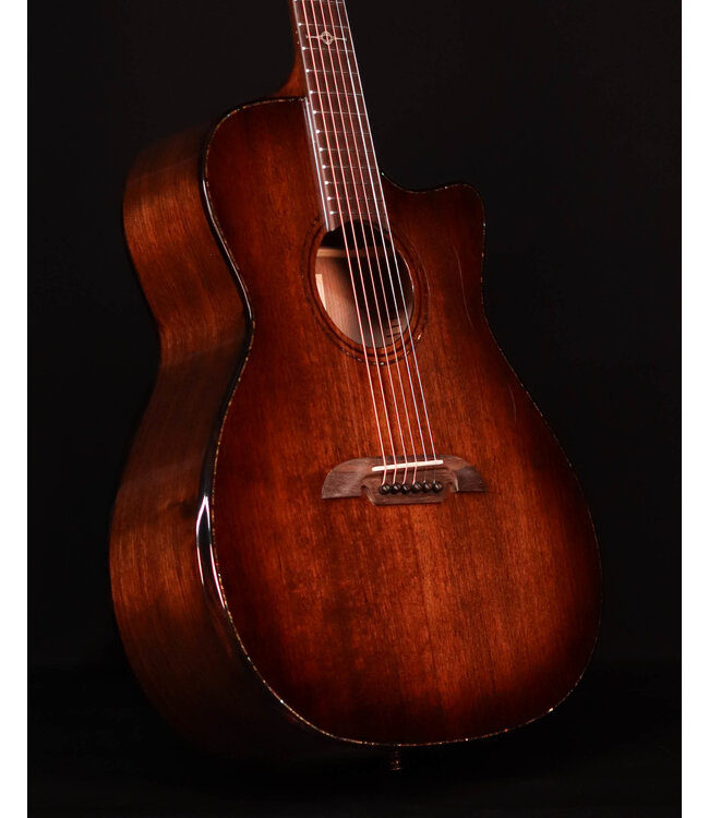 Alvarez MGA77 Acoustic Guitar with Deluxe Gig Bag, Shadowburst - USED