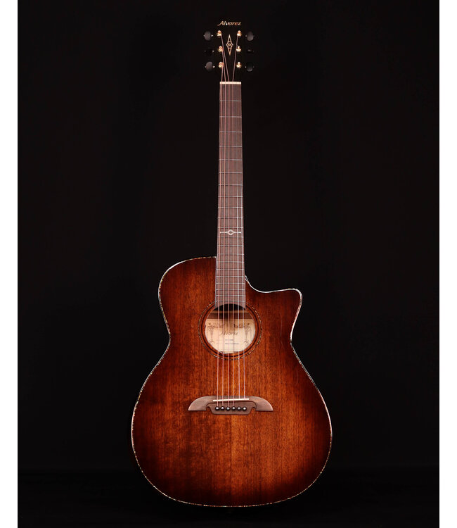 Alvarez MGA77 Acoustic Guitar with Deluxe Gig Bag, Shadowburst - USED