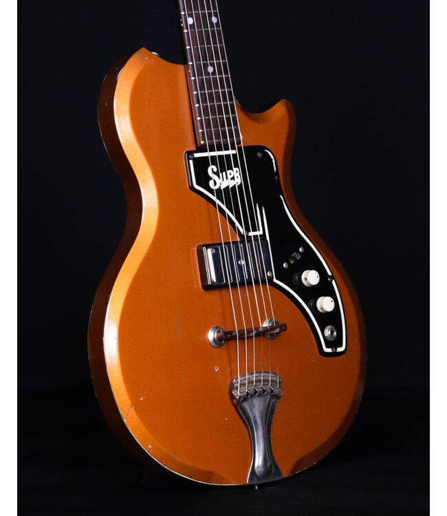 Supro Kingston Orange, w/ Original Hard Shell Case, 1961 - USED