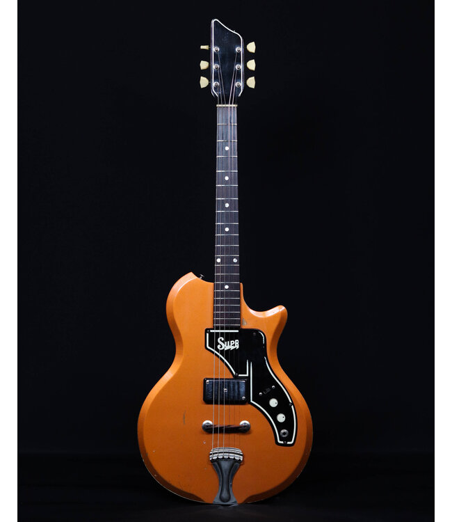 Supro Kingston Orange, w/ Original Hard Shell Case, 1961 - USED