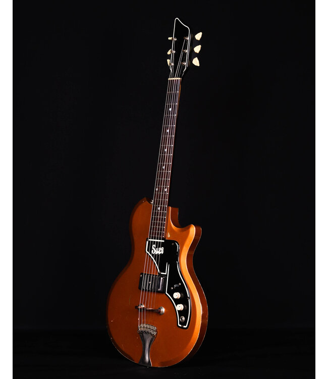 Supro Kingston Orange, w/ Original Hard Shell Case, 1961 - USED