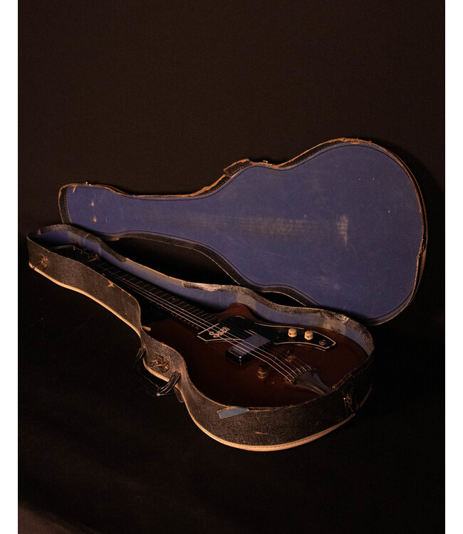 Supro Kingston Orange, w/ Original Hard Shell Case, 1961 - USED