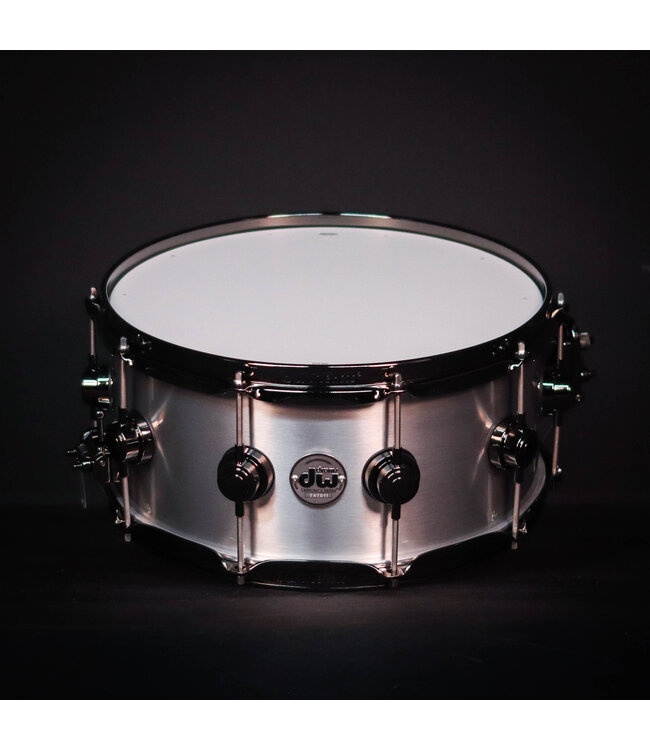 DW 14” x 6.5” 1mm Aluminum Snare, Black Hardware
