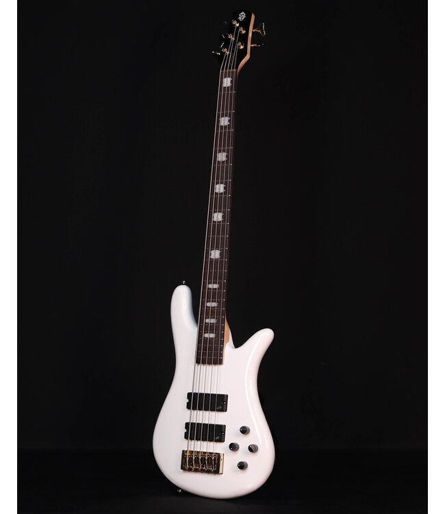 Spector Icon NS-5 Bolt-On 5-String Electric Bass, White Gloss