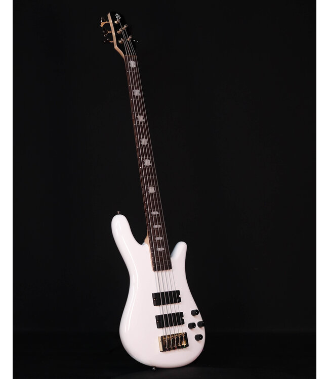Spector Icon NS-5 Bolt-On 5-String Electric Bass, White Gloss