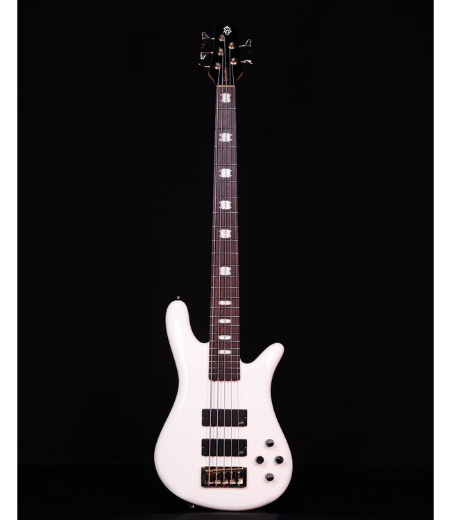 Spector Icon NS-5 Bolt-On 5-String Electric Bass, White Gloss