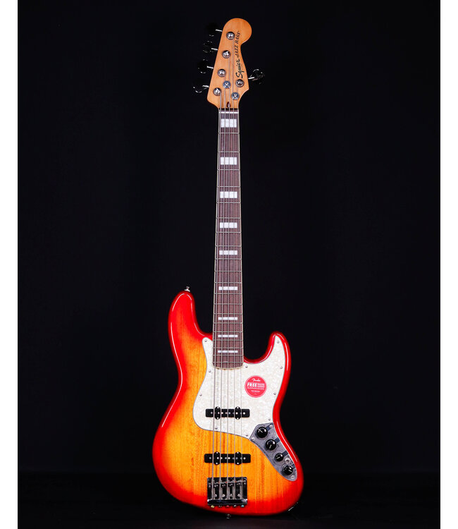 Squier Classic Vibe Active 70s Jazz Bass V, Laurel FB, Sienna Sunburst