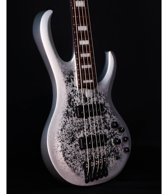 Ibanez Limited BTB25TH5 5-String Bass, Silver Blizzard Matte