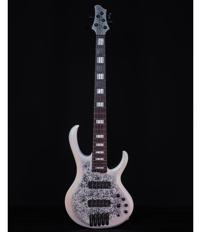 Ibanez Limited BTB25TH5 5-String Bass, Silver Blizzard Matte