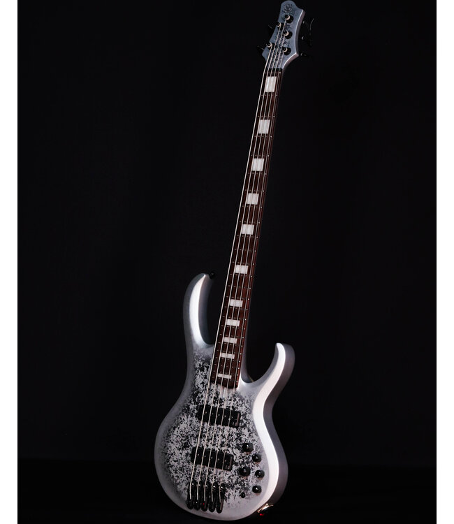 Ibanez Limited BTB25TH5 5-String Bass, Silver Blizzard Matte
