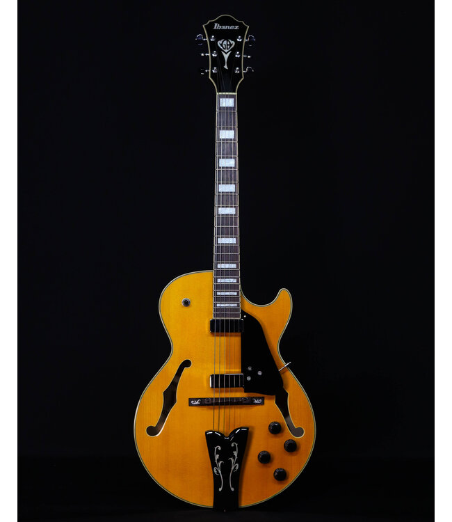 Ibanez GB10EM George Benson Signature, Antique Amber Finish, Chrome Hardware