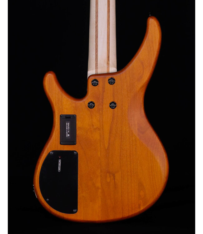 Yamaha TRBX605FM 5-String Electric Bass Guitar, Matte Amber