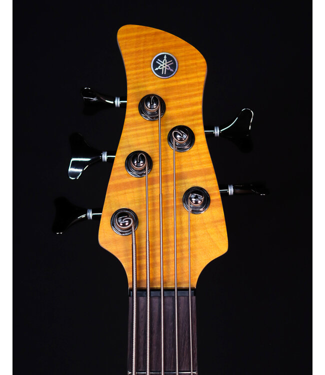 Yamaha TRBX605FM 5-String Electric Bass Guitar, Matte Amber