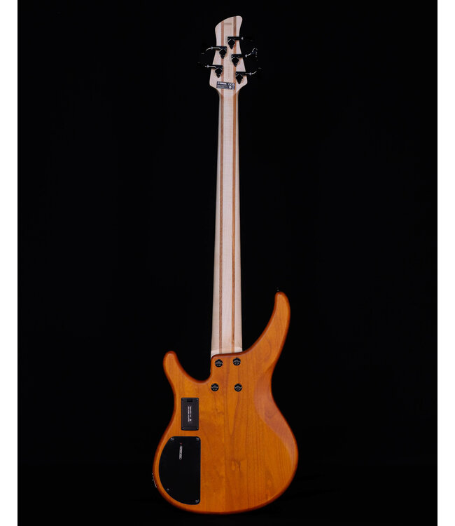 Yamaha TRBX605FM 5-String Electric Bass Guitar, Matte Amber