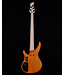 Yamaha TRBX605FM 5-String Electric Bass Guitar, Matte Amber